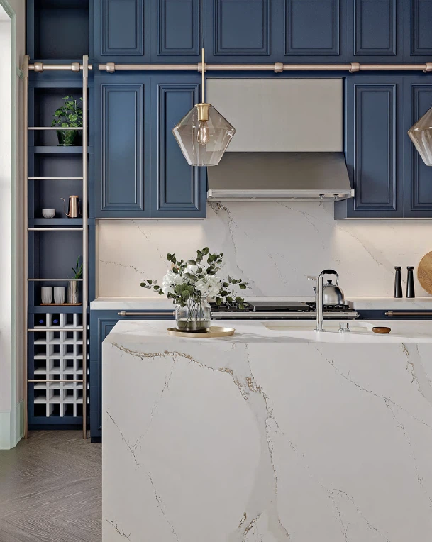 White Quartz For Kitchen