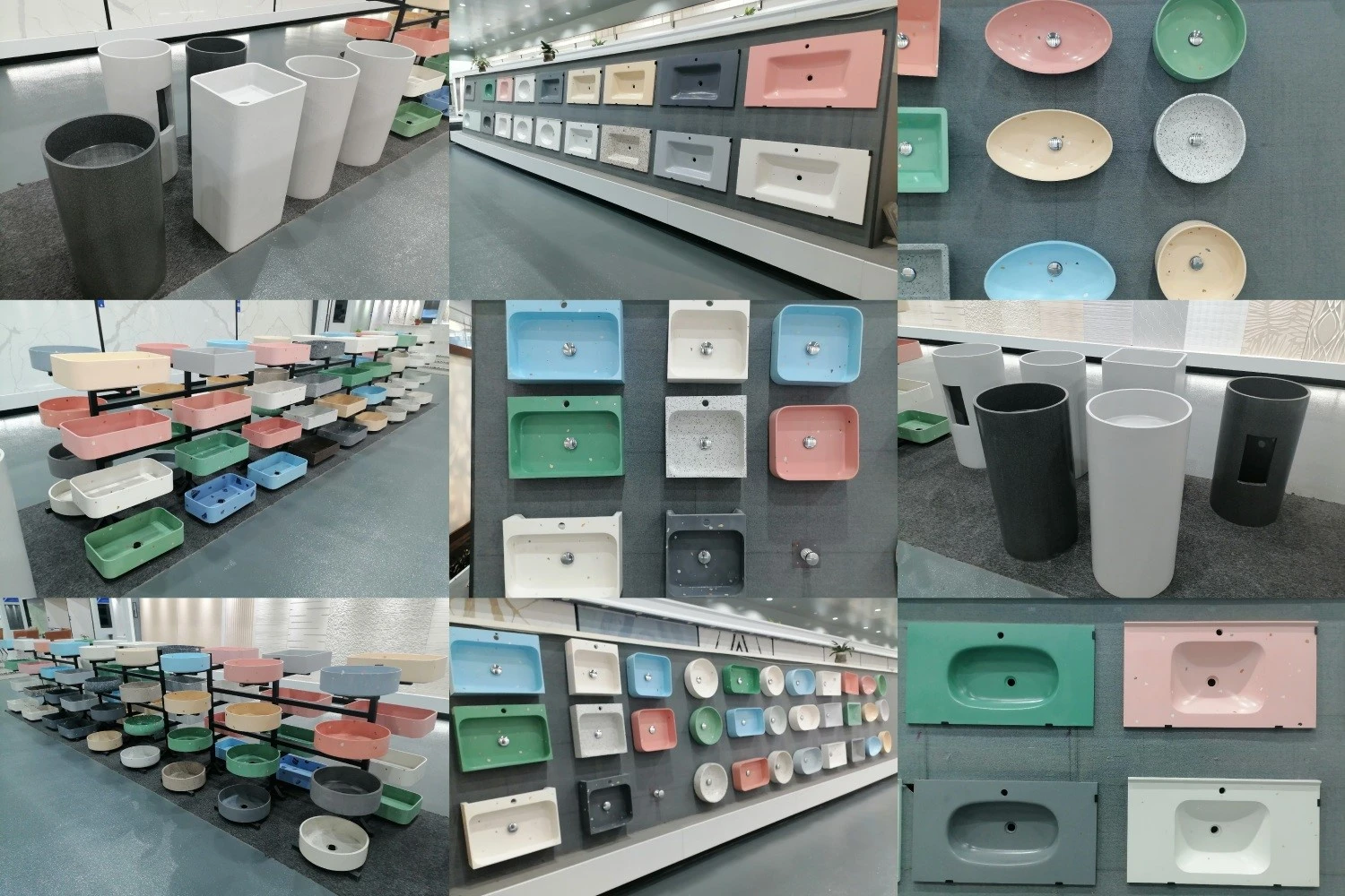Free Stand terrazzon basin of showroom Free Stand terrazzon basin of showroom
