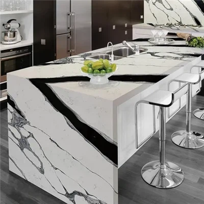 White Quartz Black Veins